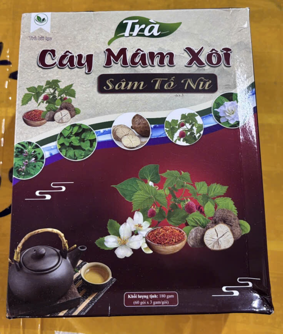 Trà mâm xôi sâm tố nữ 180g